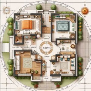 South Facing House Vastu Plan